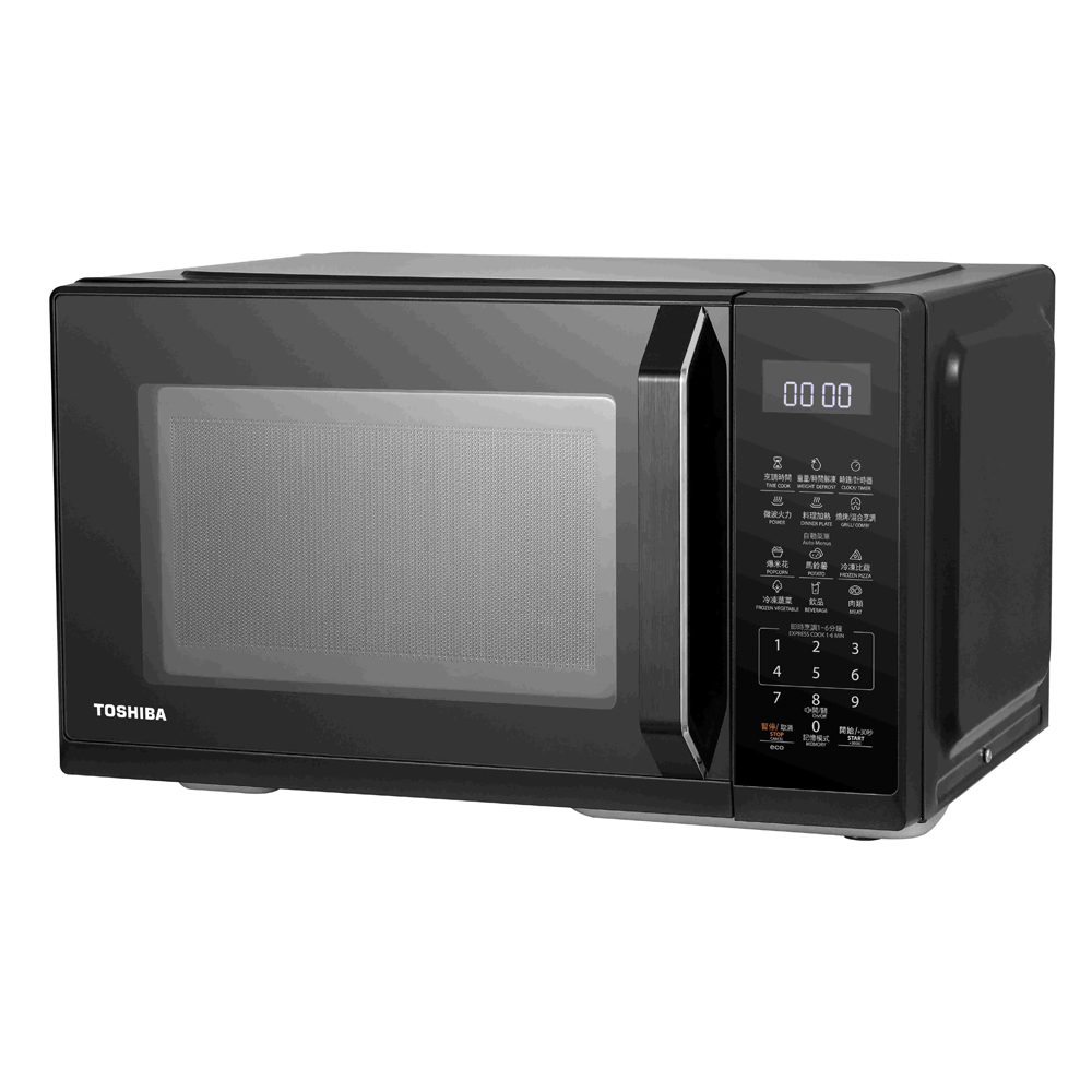 TOSHIBA 25L Microcomputer Grill Microwave Oven MW3-EG25PT(BK), , large