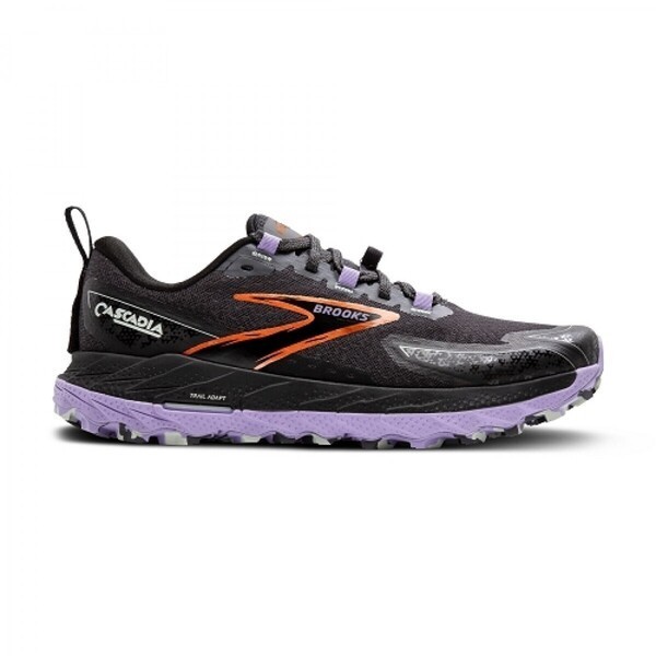 Brooks Cascadia 18 女 慢跑鞋 運動 路跑 避震緩衝象限 穩定 寬楦 黑紫 [1204161D048], , large