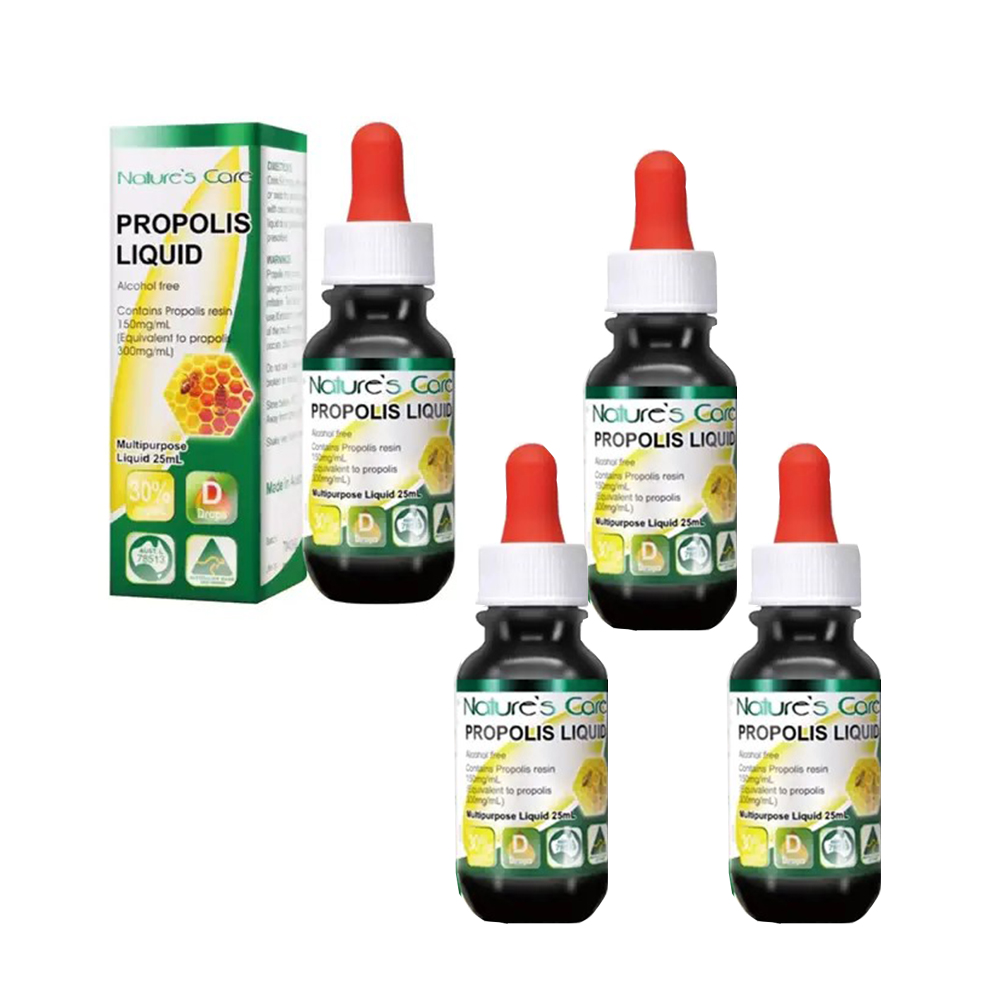 【Natures Care】蜂膠精華液(4入組  25ml/瓶), , large