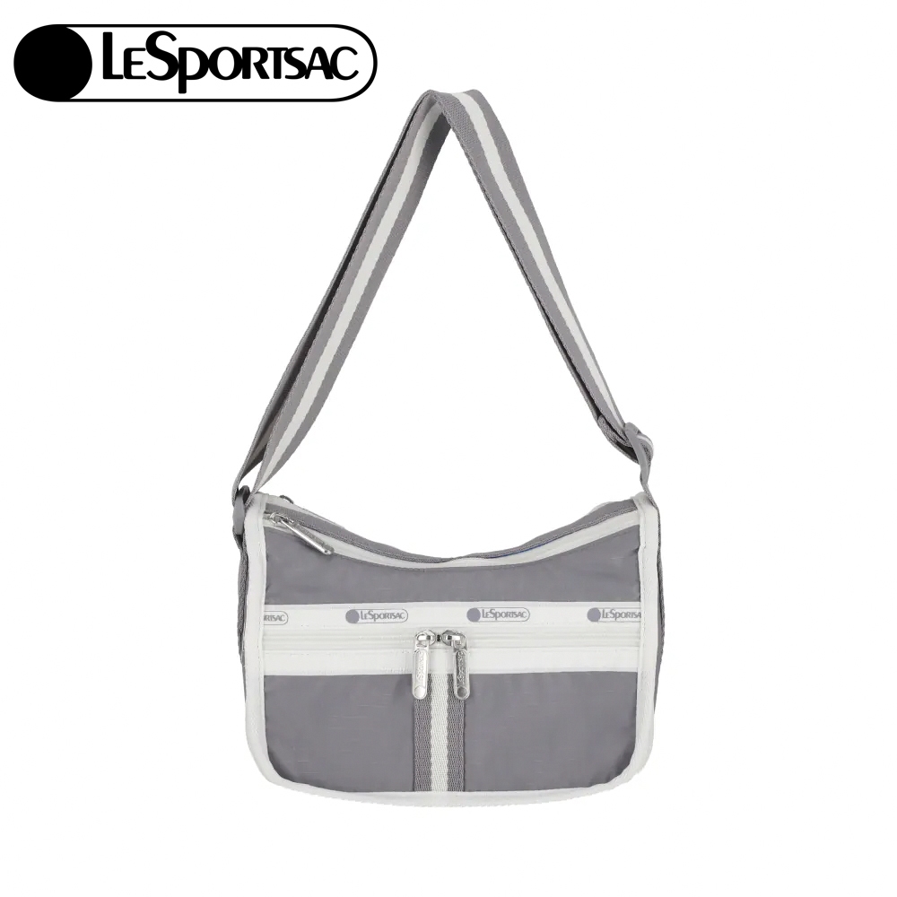 |快速出貨|Lesportsac Small Everyday Bag 小型斜背包 送禮推薦-滾邊寧靜灰