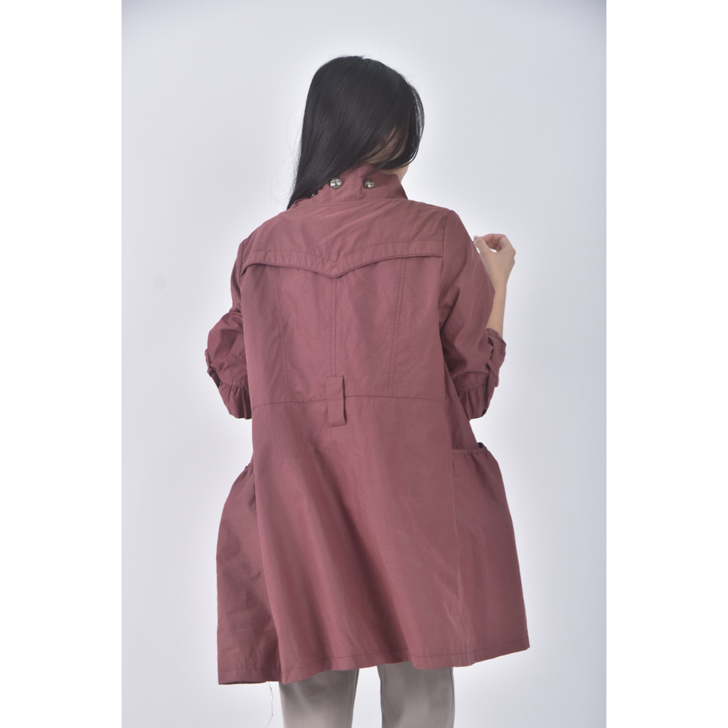 (S) town wear五分紅色外套二手衣, , large