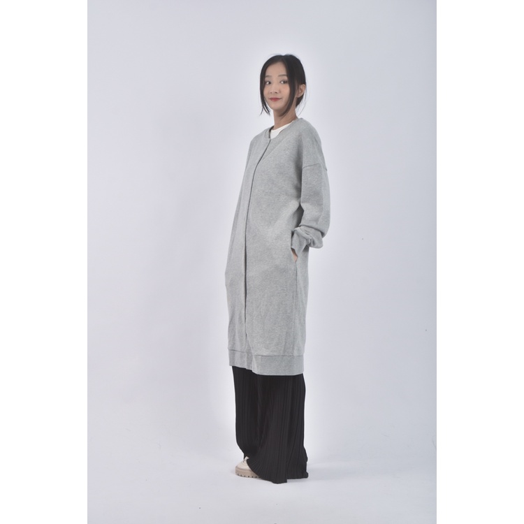 (XL) suitangtang長版排扣灰色外套二手衣, , large