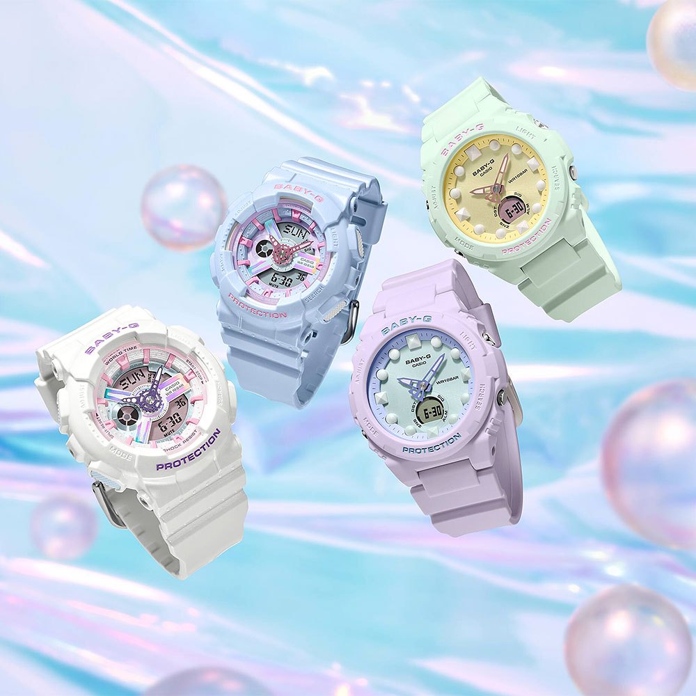 CASIO 卡西歐 BABY-G 夢幻色調手錶 BA-110FH-2A, , large