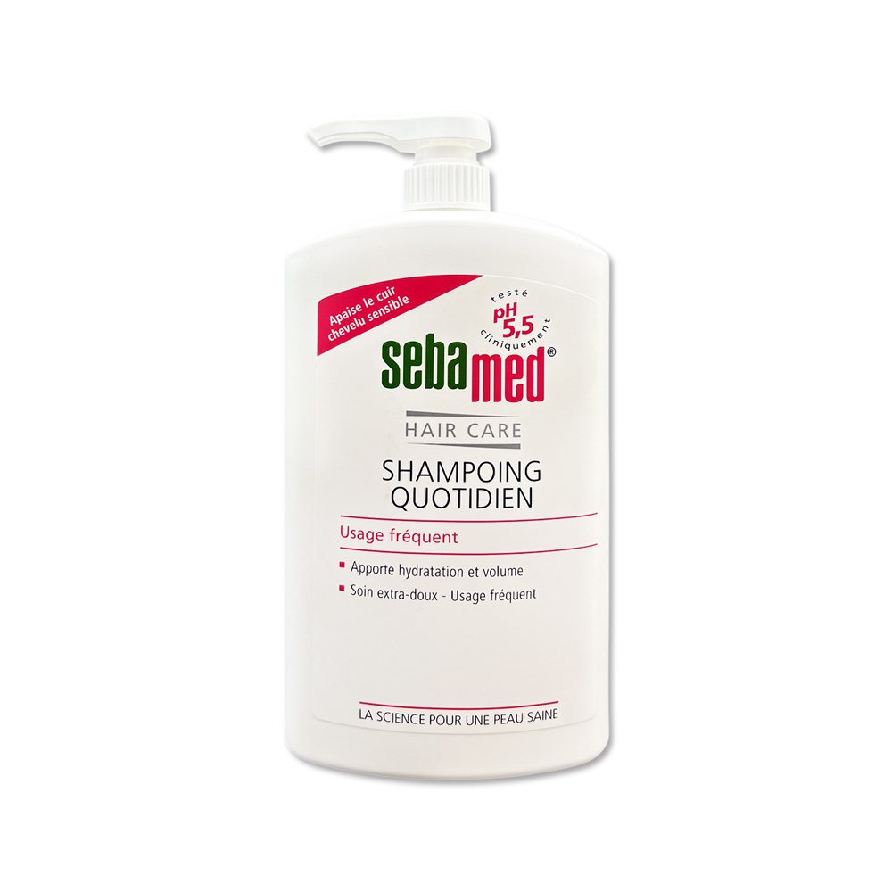 [日日好物]德國Sebamed-pH5.5每日潔淨潤護頭皮溫和洗髮乳1000ml/按壓瓶(弱酸性零矽靈洗髮精,無添加皂鹼柔順豐盈髮絲,大容量中乾性髮質適用), , large