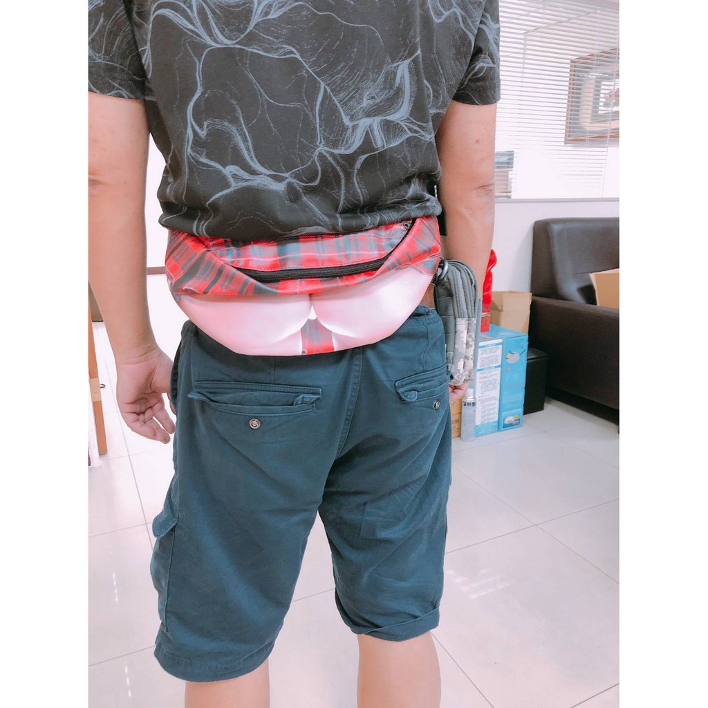 GS MALL 造型防盜腰包 造型包 防盜包 腰包 包包 胸包, , large