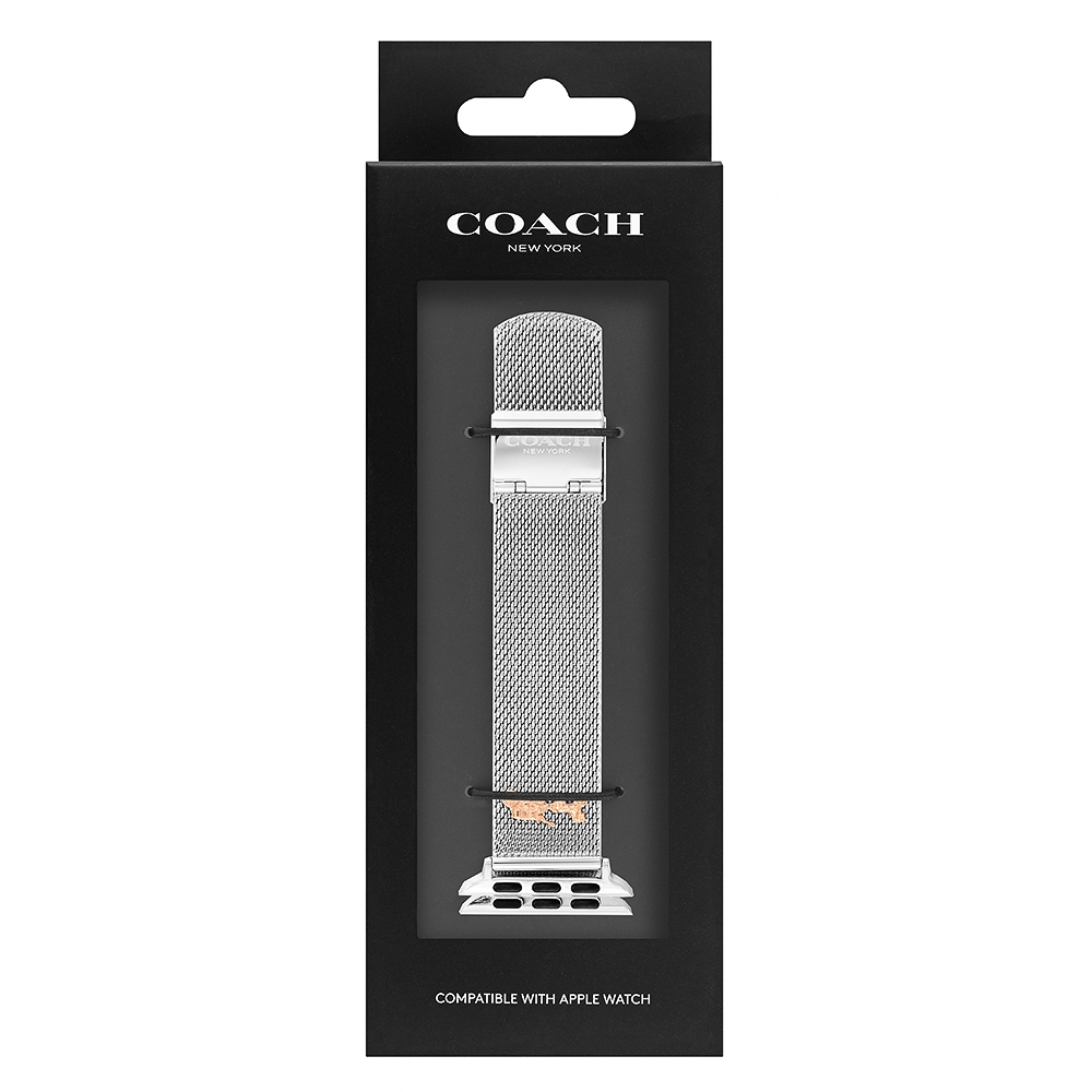 COACH Apple Watch 錶帶 38/40/41mm 適用 馬車標誌 米蘭錶帶(不含手錶), , large