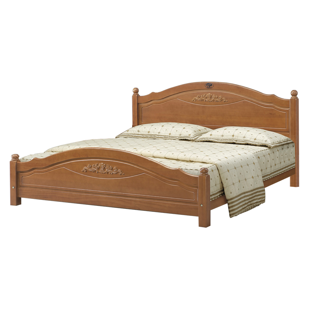 【唯熙傢俱】貝塔柚木色5尺雙人床