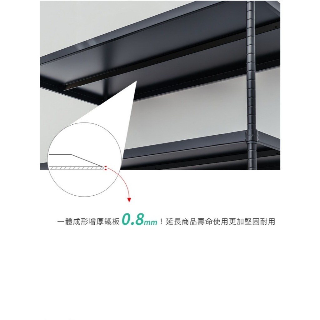 【Y HOUSE】120x60x180cm 5-layer hole-free iron plate storage rack rack iron rack - paint white, , large