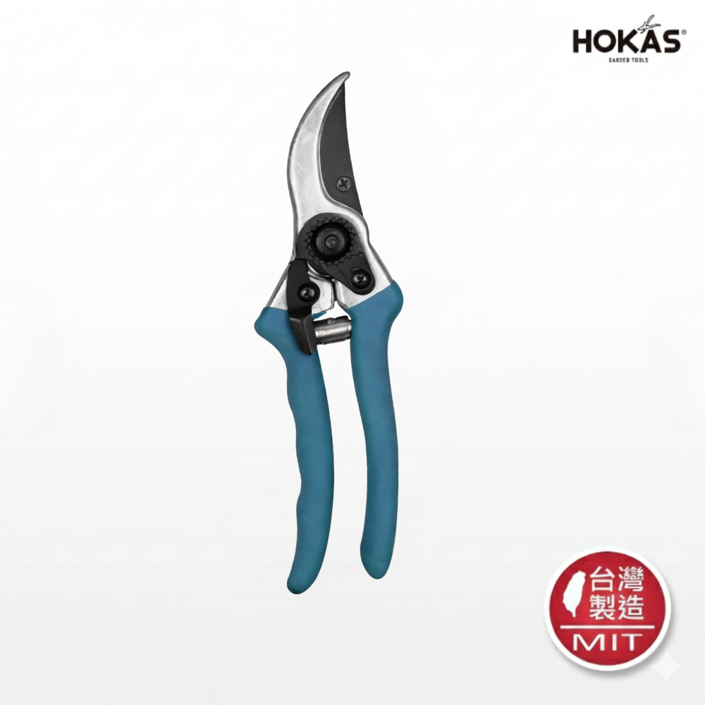 【HOKAS】S810鋁柄園藝剪 (剪定鋏 樹枝剪刀 居家型修枝剪 居家型花剪 果樹剪 嫁接剪)