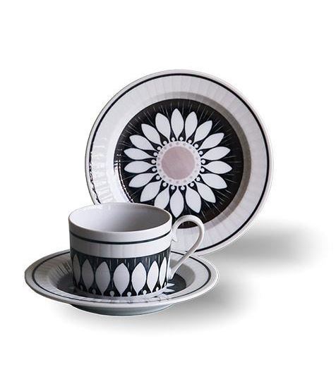Floral Cup and Saucer Set of 3 (Daisy), , large