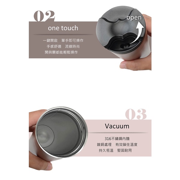 PERFECT 理想牌 極緻316不鏽鋼真空雙蓋咖啡杯直飲杯 銀色580cc-Leidea樂德兒, , large