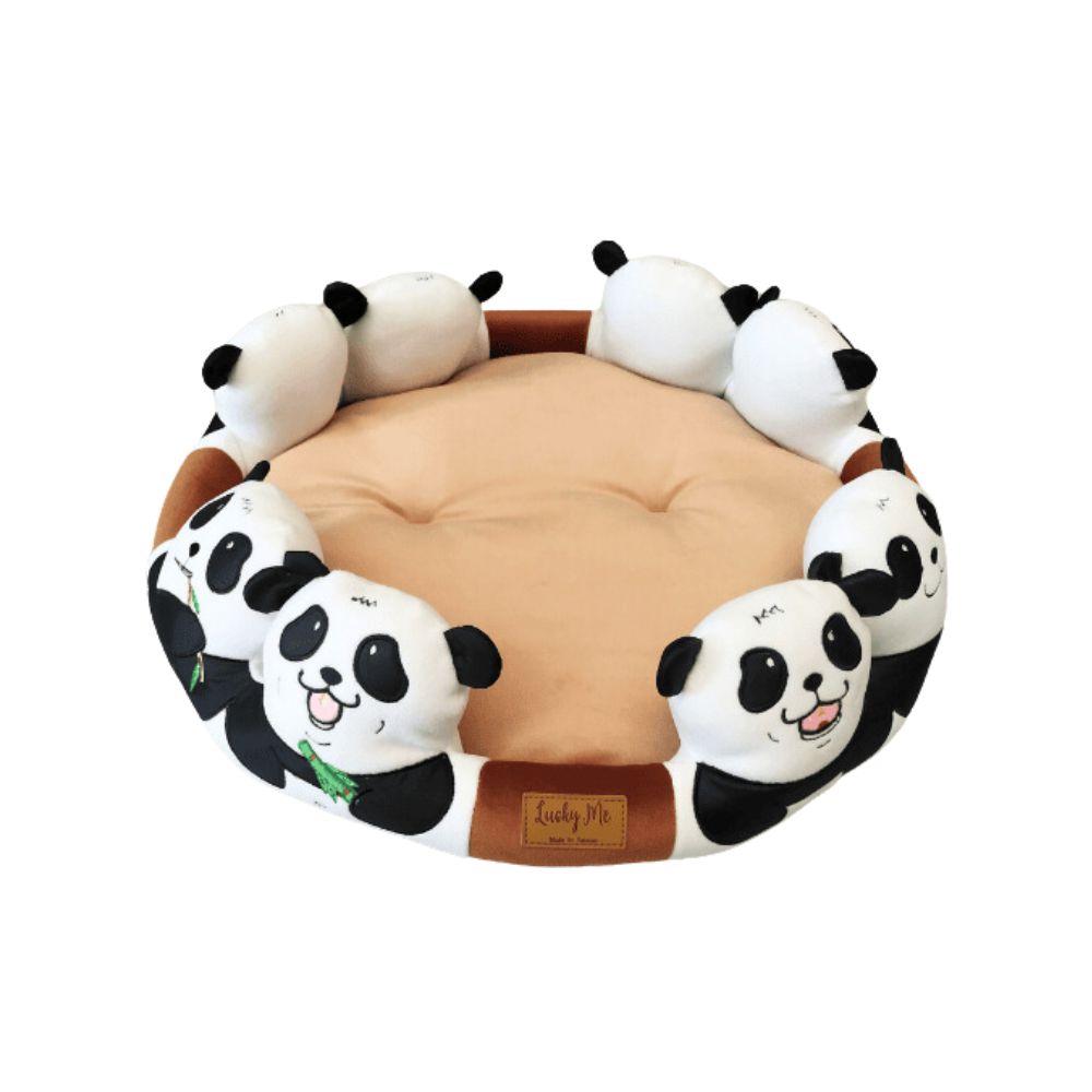 Pet bed with cute animal theme, , large