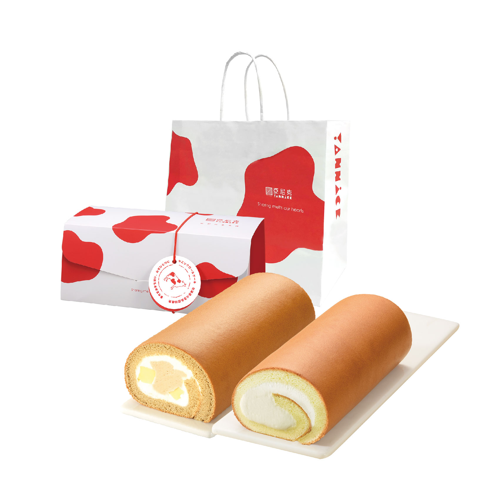 【Yannick 】Roll Cake Collection－Pudding Milk Tea & Yannick Cream (18CM / Roll *2)