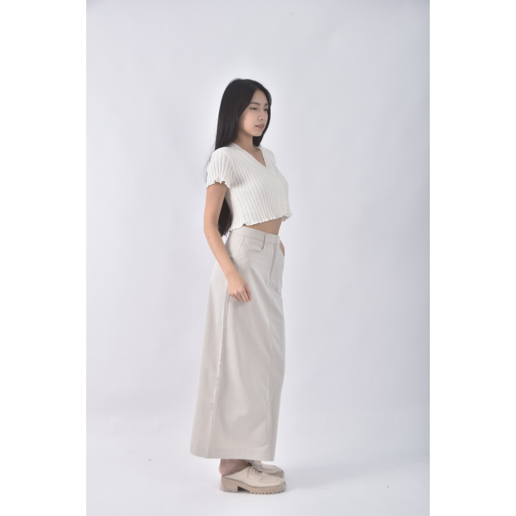 (S) juyl質感西裝杏色長裙二手衣, , large