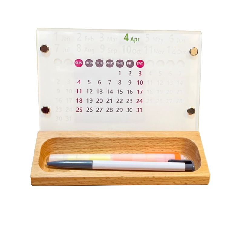 O'day Perpetual Calendar(Wooden Storage)-White,Sunday Start, , large