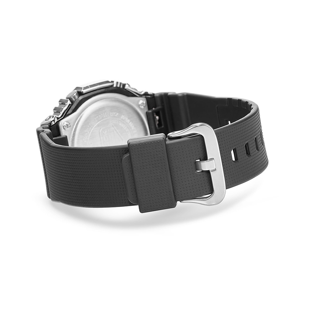 CASIO 卡西歐 G-SHOCK 八角 金屬錶殼 雙顯手錶-百搭銀灰 GM-2100-1A, , large