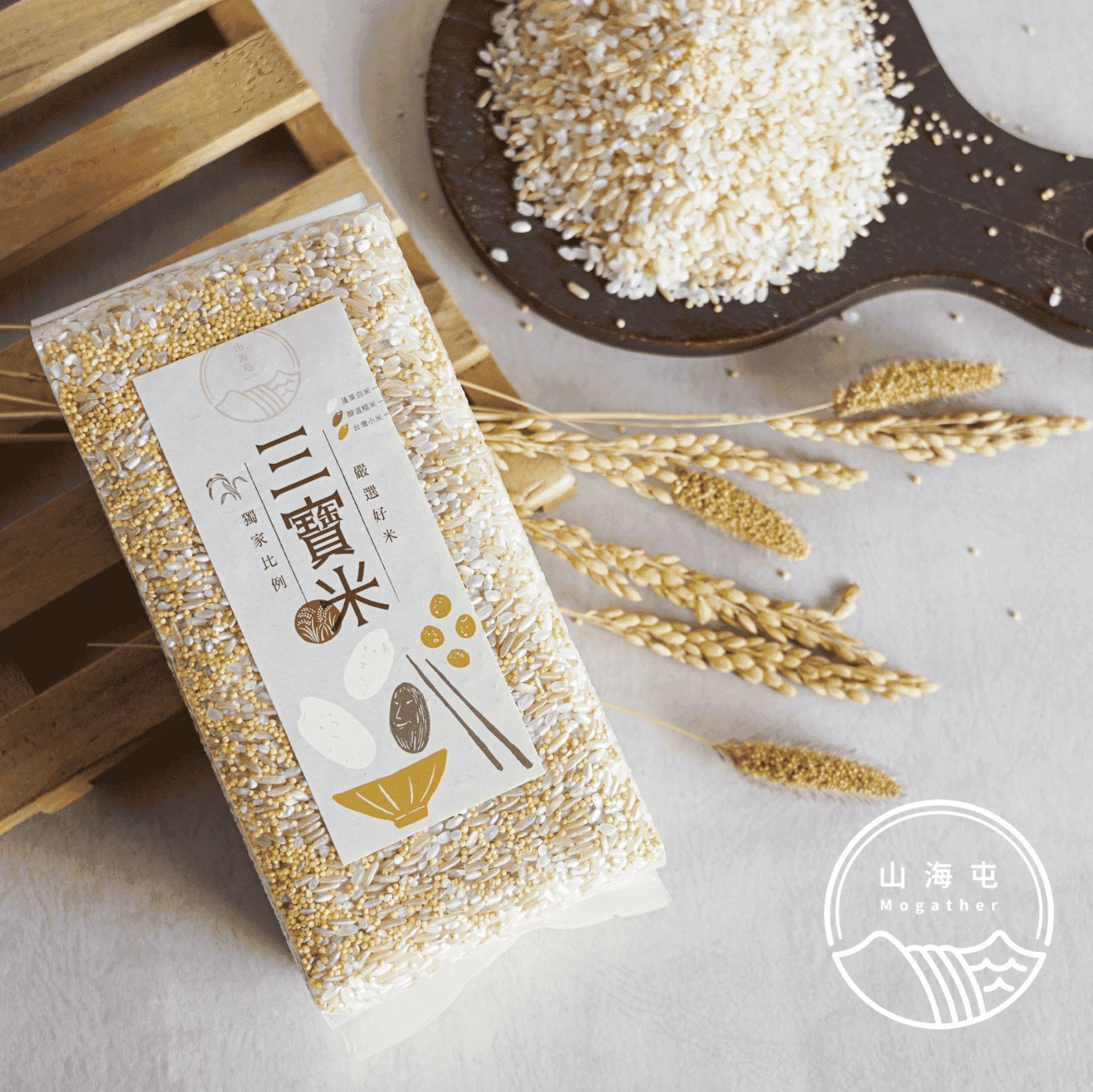 Premium Three-Grain Rice, , large