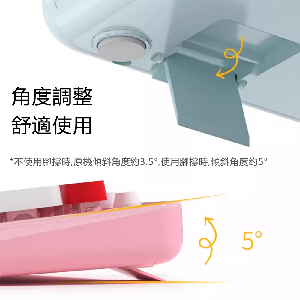 Miffy x MiPOW LQ米菲104鍵全尺寸無線鍵盤滑鼠套裝組MPC006 淺藍色, , large