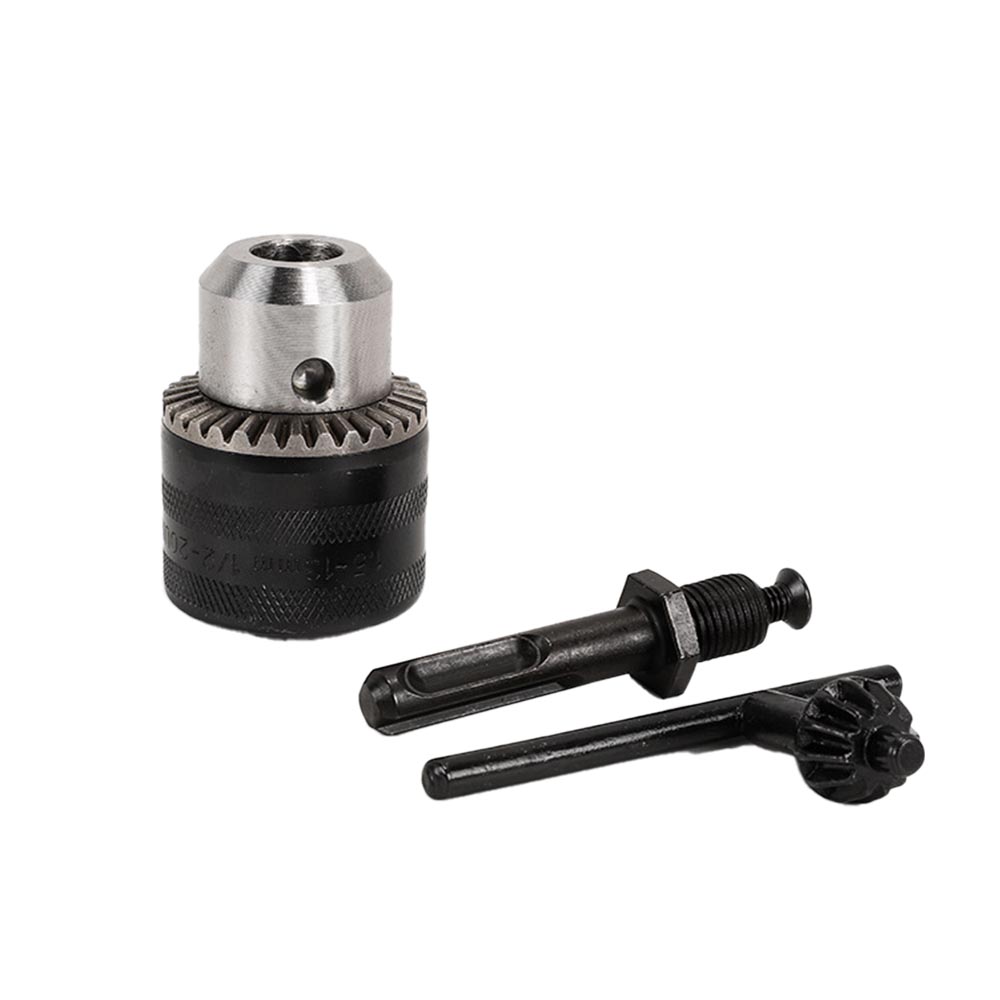 13mm iron 1/2 chuck round shank 3-piece set, , large