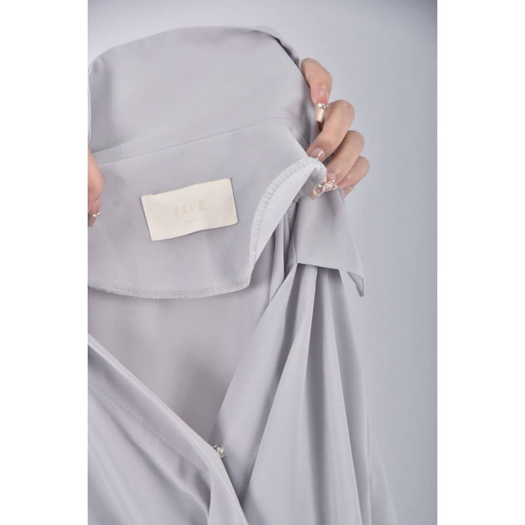 (M) fave seoul韓牌質感長袖綠色洋裝二手衣, , large