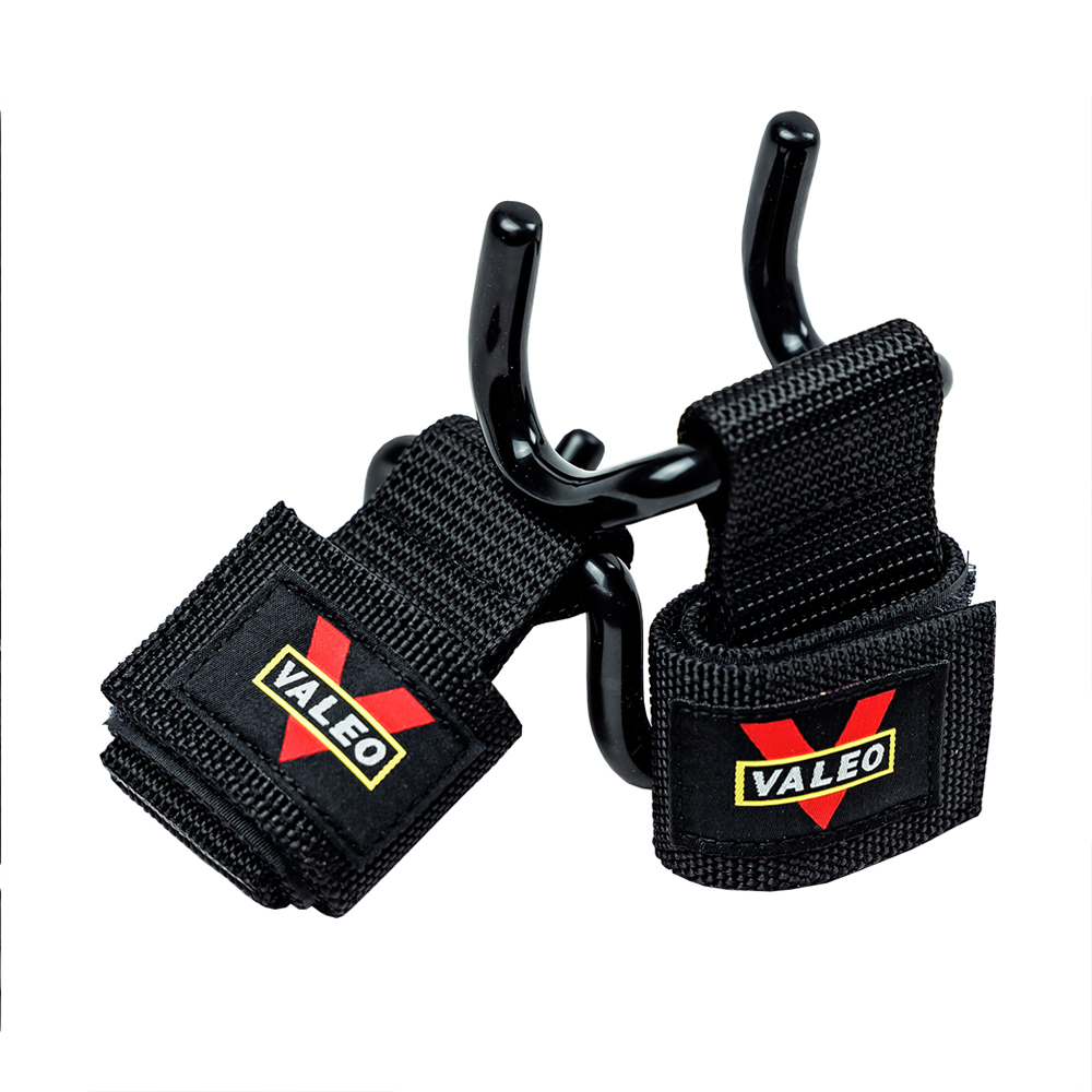 A pair of pull-up bar assist hooks, wrist guards, anti-slip deadlift hooks, fitness assist hooks, grip strength hooks, exercise aids VALEO