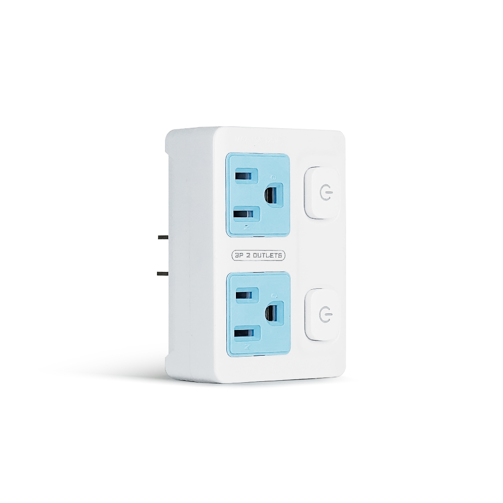 [RONEVER] 節電2開2插分接器 ZPR-056 白, , large