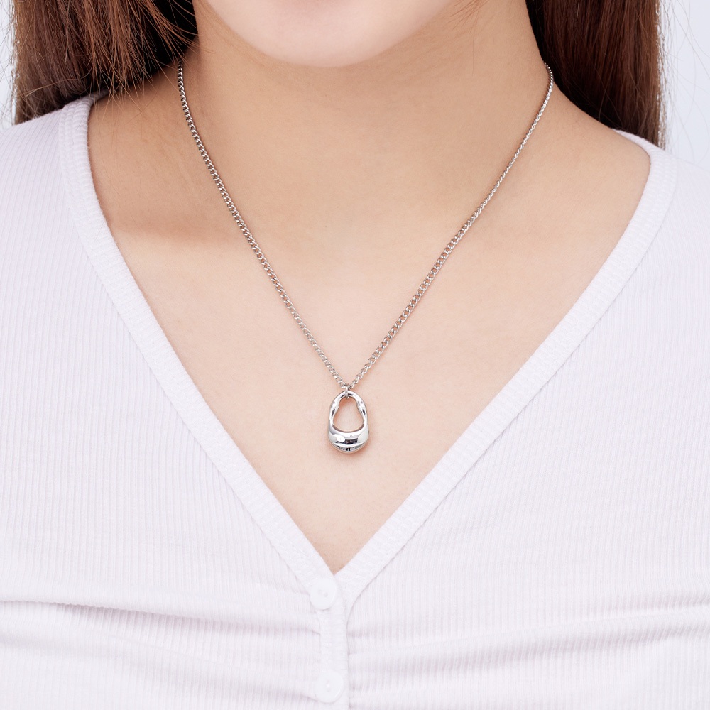 ULOO Glimmer 弧光意境項鍊-銀色 UN4002620, , large