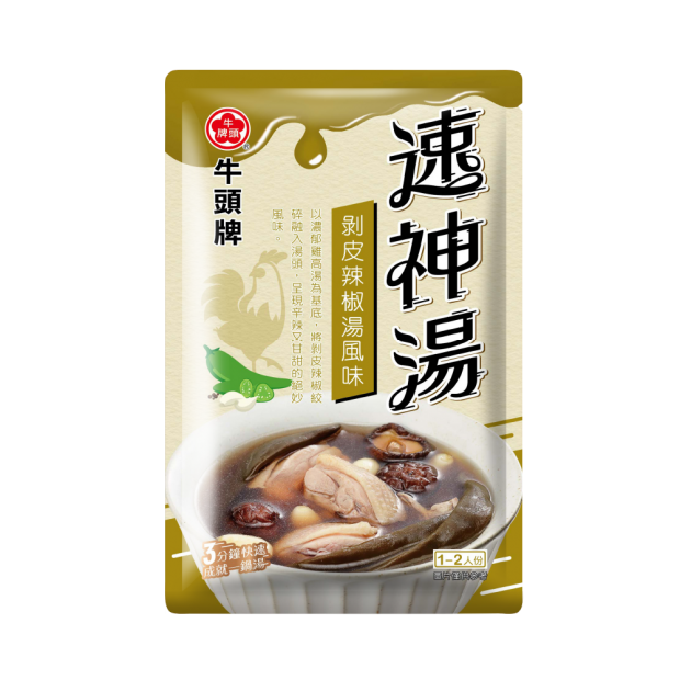 牛頭牌-速神湯剝皮辣椒湯 3包入