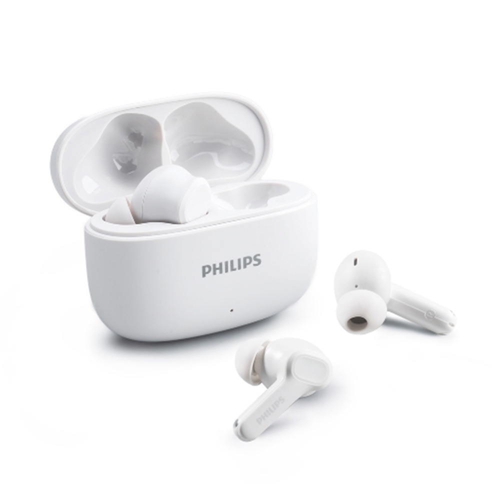 PHILIPS TAT1109 強低音藍牙耳機 24小時播放 AI麥克風 防水抗汗 黑/白, , large