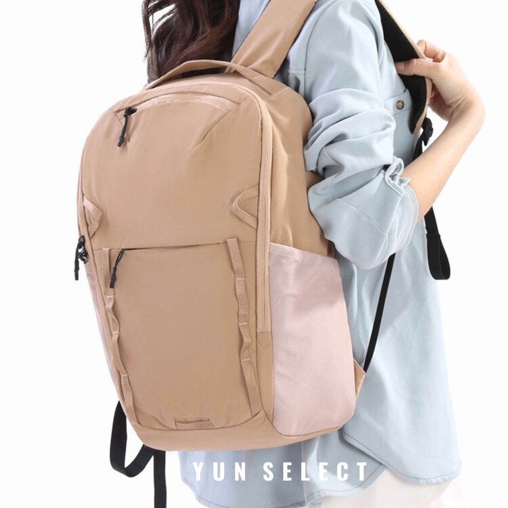 【YUNJOIN】Sohna 輕野漫行後背包｜韓版大容量 輕量設計 通勤/商務/旅行/健行 筆電收納 多隔層 可插行李箱, , large