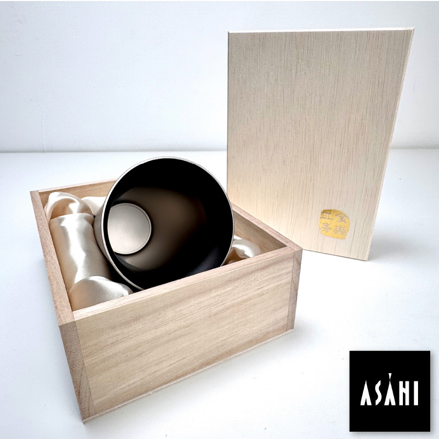 [ASAHI]霞 Kasumi 鈦杯｜純鈦雙層飲用杯（附木盒）240ml｜TW-3, , large