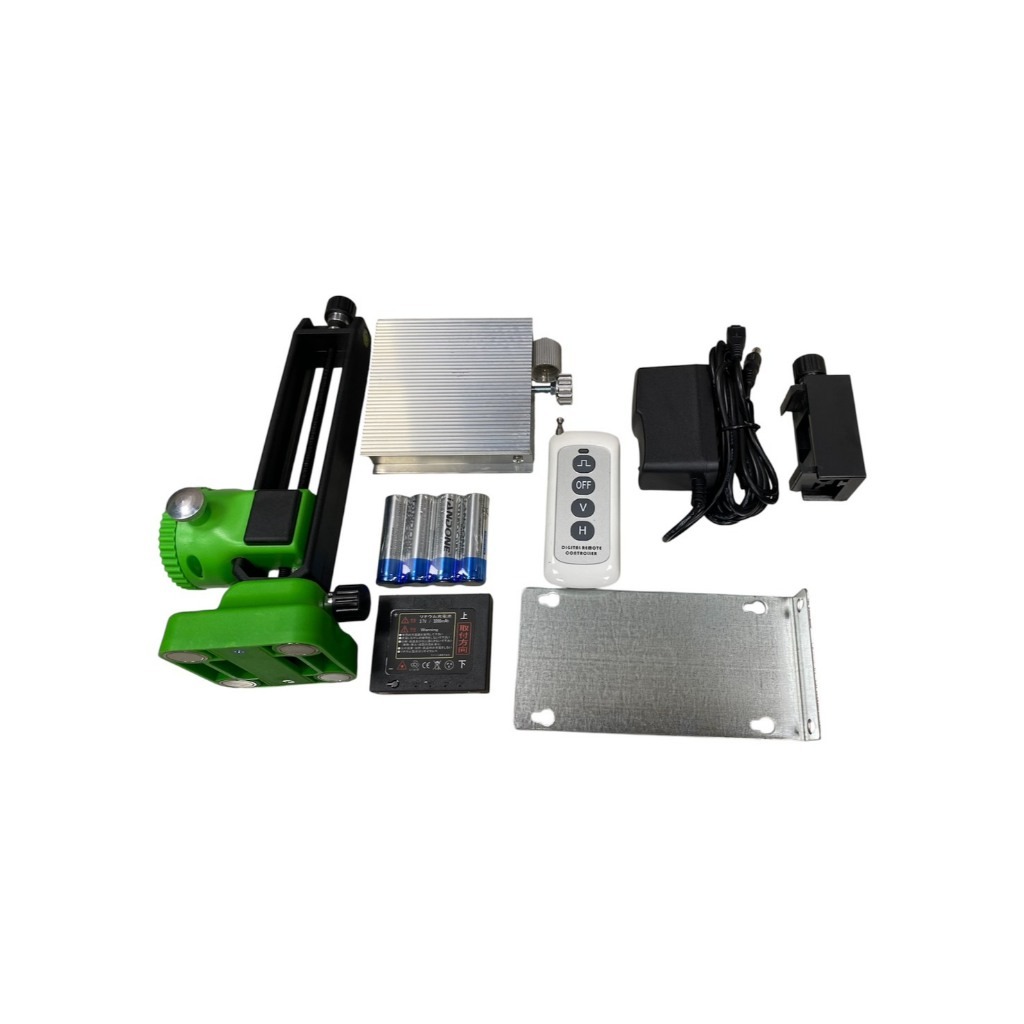 WIN五金 HU-416GL 擺錘式雷射儀 綠光 水平儀 墨線儀 16線 貼牆貼地一體機 擺錘式 雷射儀, , large