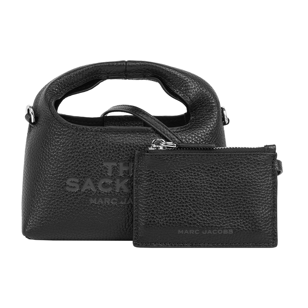 MARC  JACOBS The Sack Bag 牛皮二用包(Micro)(黑色), , large