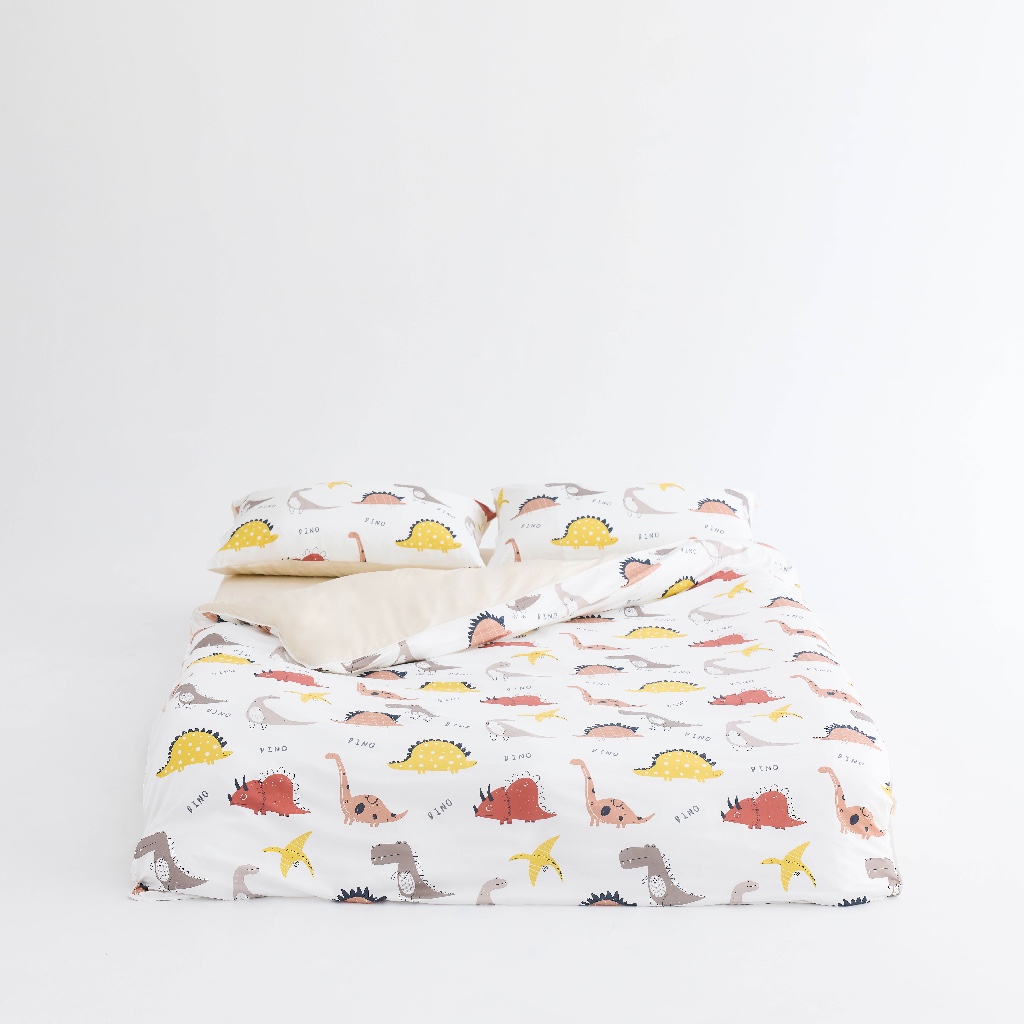 DOTDOT Lite - 『The Dino』 床包枕套組/被套/涼被/寢具組