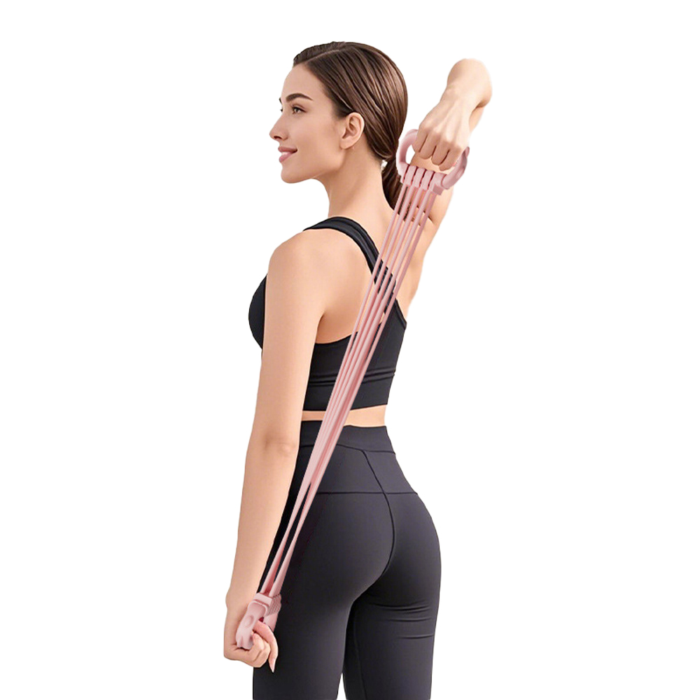 8-speed adjustable figure-eight resistance band, 6-speed detachable, 15~90 lbs/green