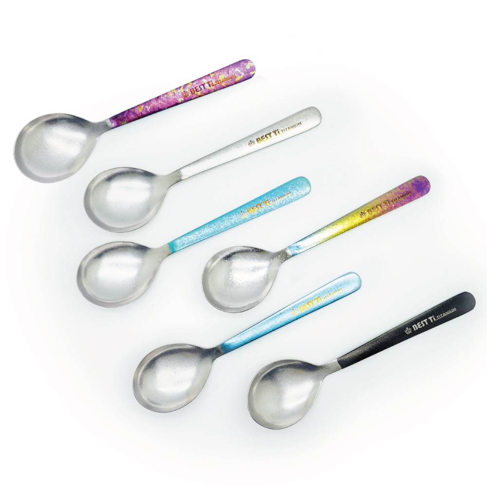 【純鈦冰晶阿湯杓 鈦原色】鈦湯匙 大湯匙 喝湯湯匙 純鈦湯匙餐具 鈦餐具 攜帶餐具 環保餐具 露營餐具 冰晶 便攜餐具, , large