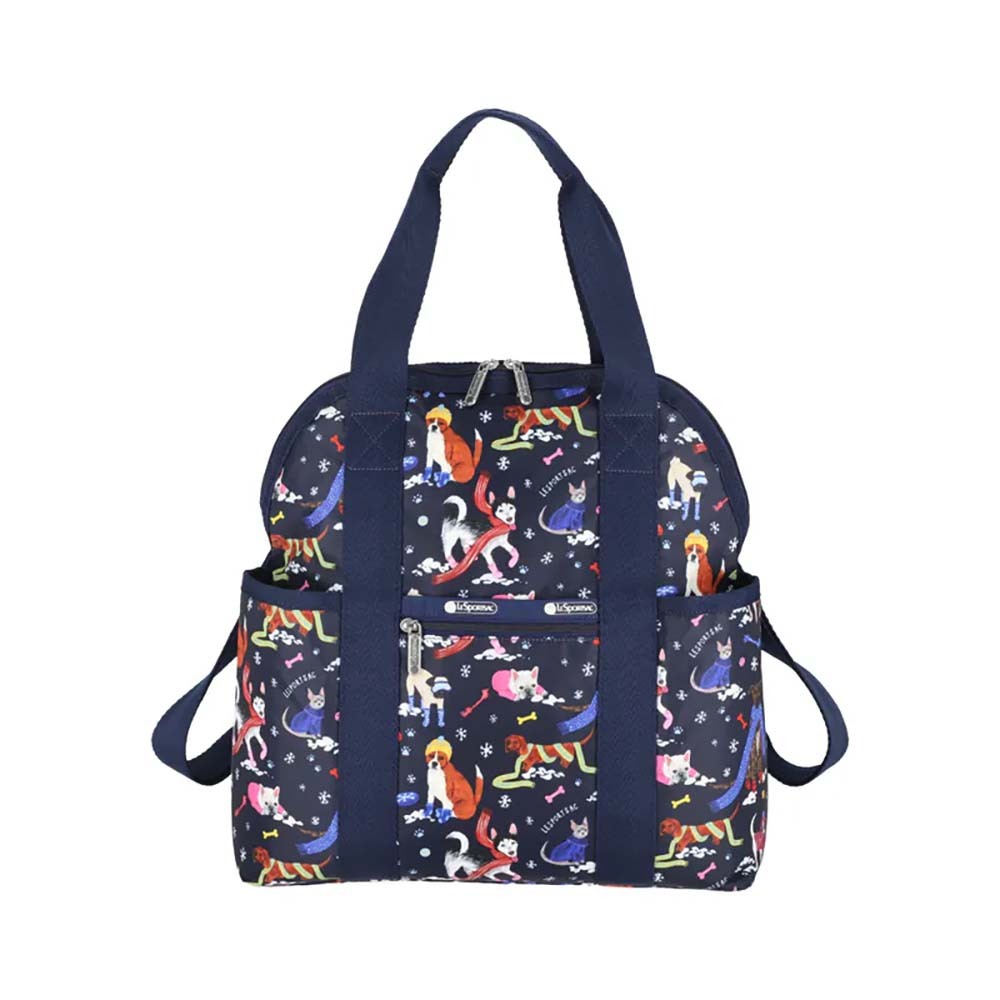 |快速出貨|Lesportsac Double Trouble Backpack 手提兩用後背包媽媽包/ 雪國汪星人, , large