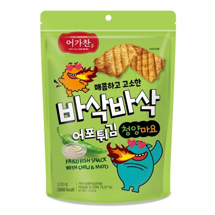 Fried Fish Snack MayoHot Pepper Flavor, , large