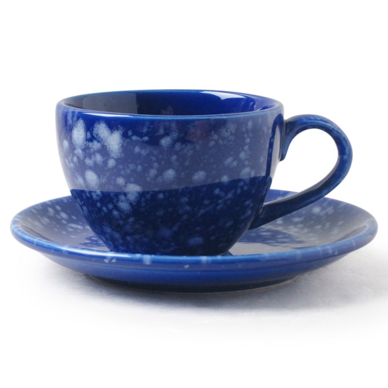 [豐名日本餐具] 咖啡杯組 石目藍釉 / C00CS1-129-4