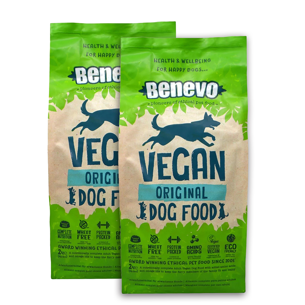 【倆寶貝精品館】Benevo倍樂福 英國素食認證低敏成犬飼料 (班尼佛) 2kg ｘ2入, , large