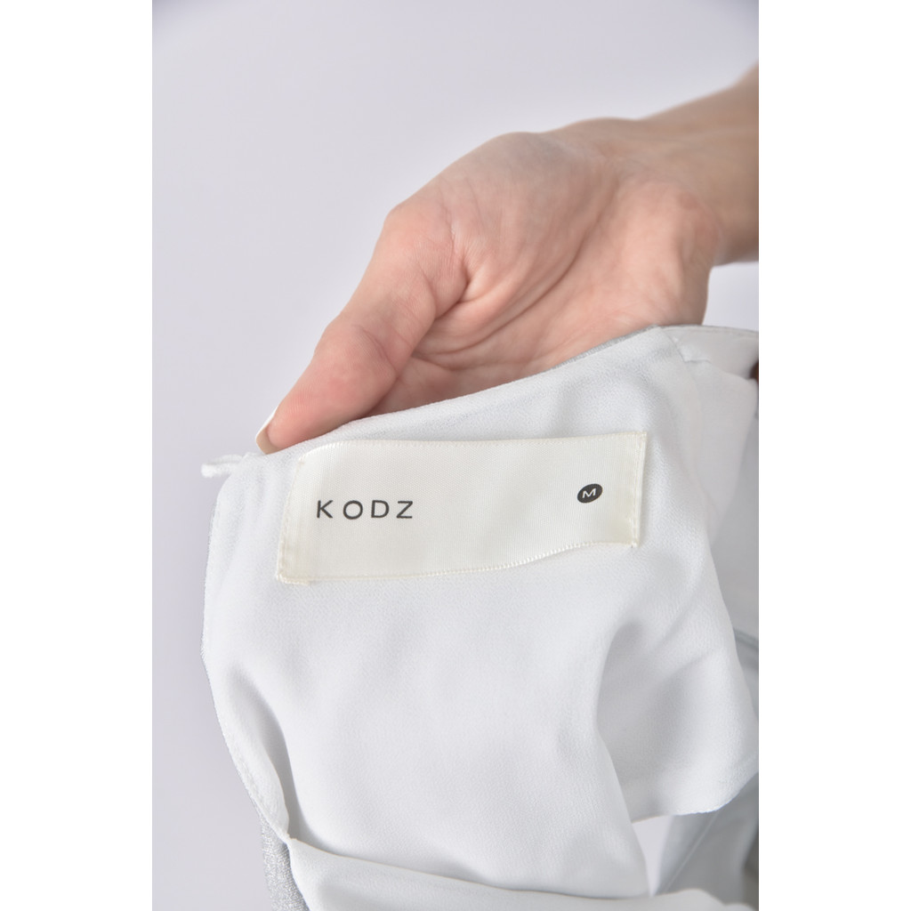 (S) kodz質感圓領灰色上衣二手衣, , large