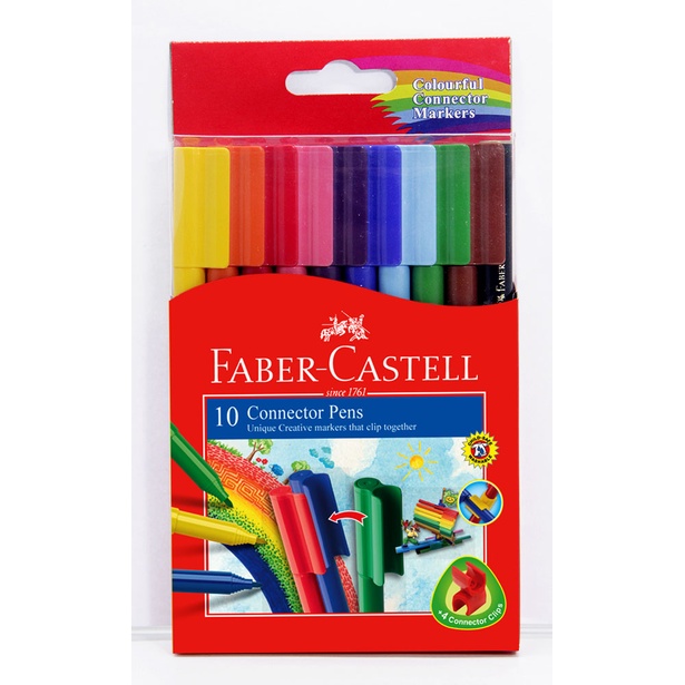 德國Faber-Castell 輝柏 彩色連接筆(10色), , large