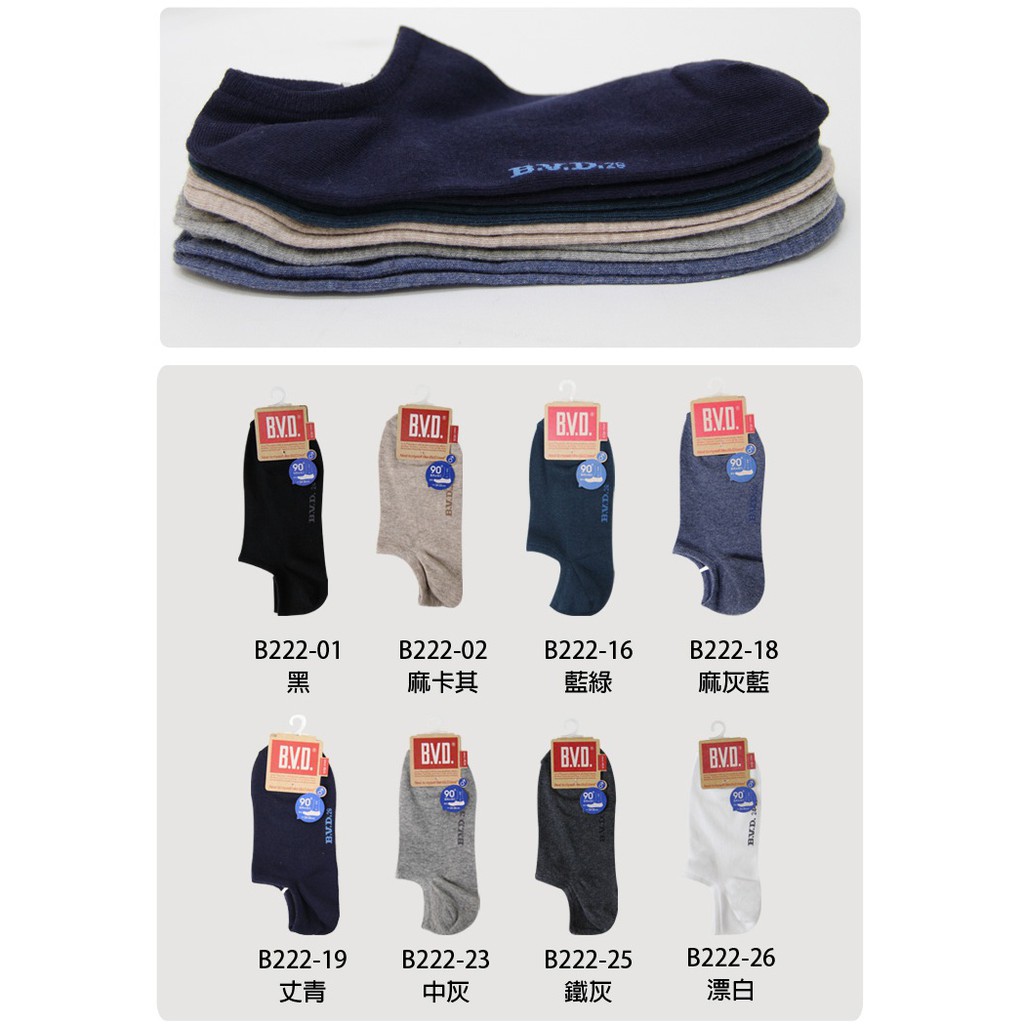 【BVD】男細針低口直角襪<藍綠>B222 男襪 短襪 隱形襪 襪子, , large