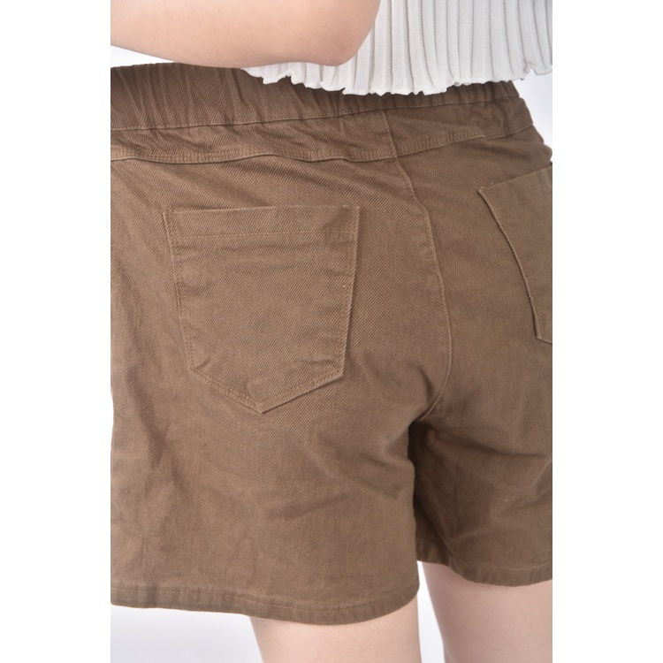 (XL) moci韓牌高腰丹寧牛仔質感棉質綠色短褲二手衣, , large