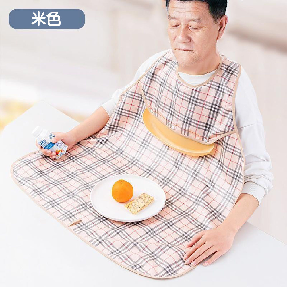 【JAR嚴選】銀髮族加長超大尺寸防水成人圍兜, , large