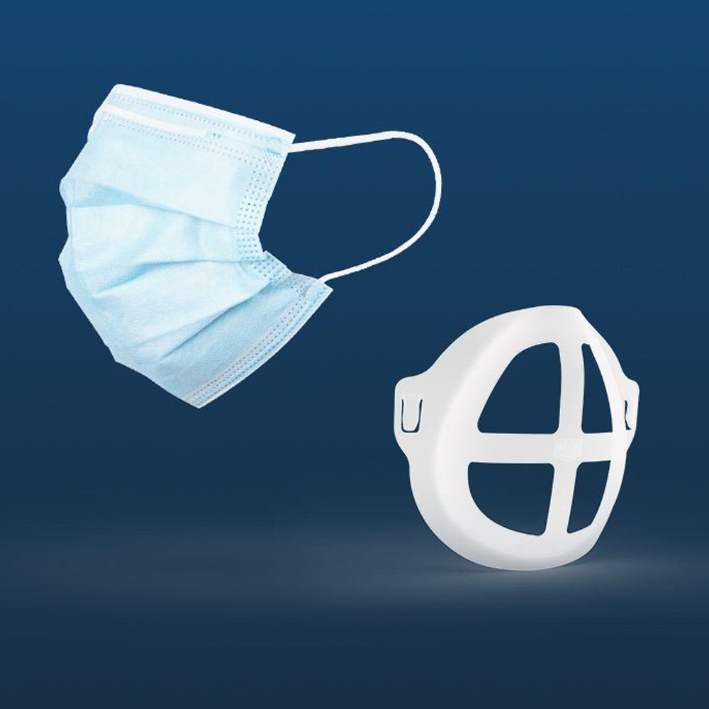 Pack of 10 MS03 Ultra-Comfort and Breathable 3D Mask Inner Support Frame, 白, large