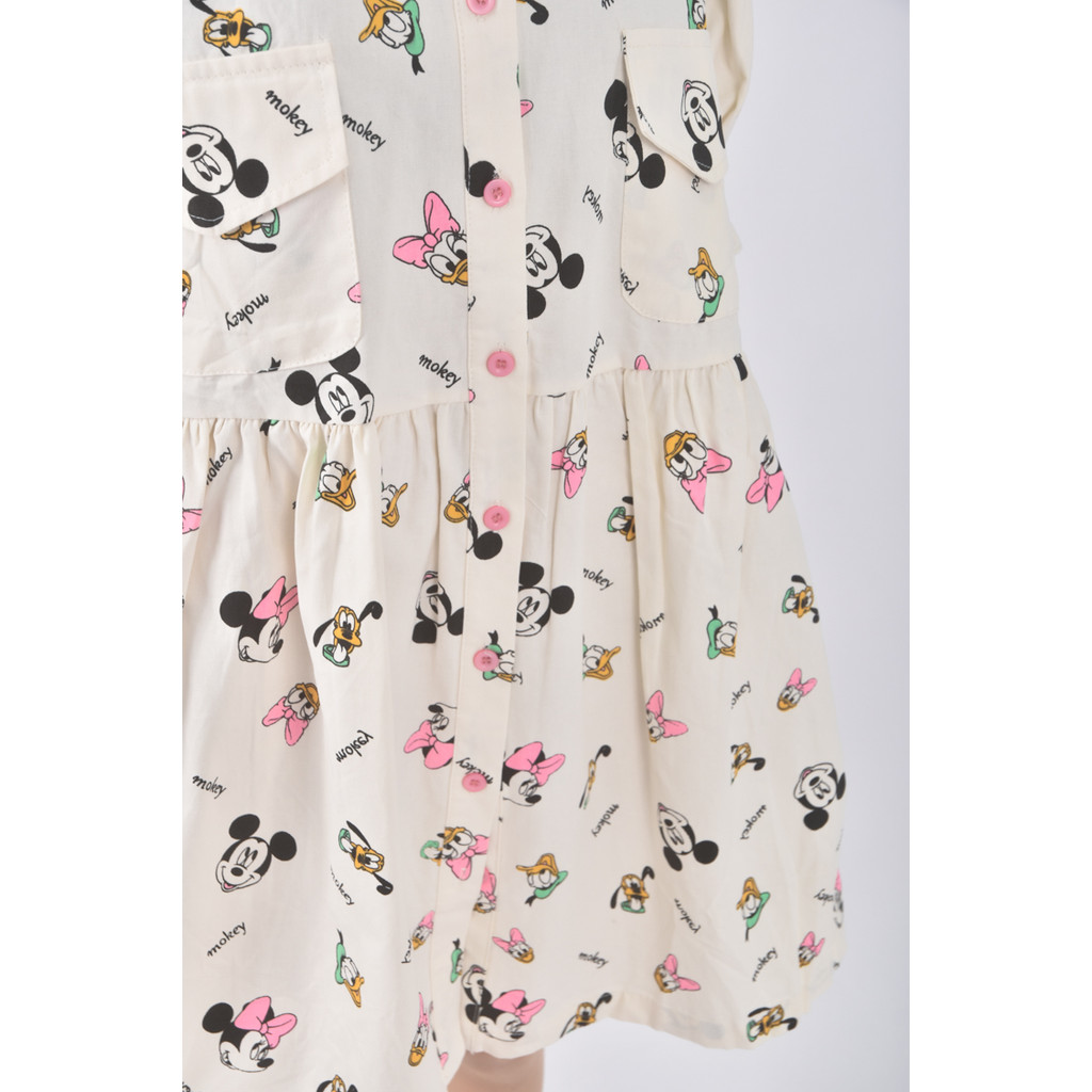 (XL) 質感米奇杏色洋裝二手衣, , large