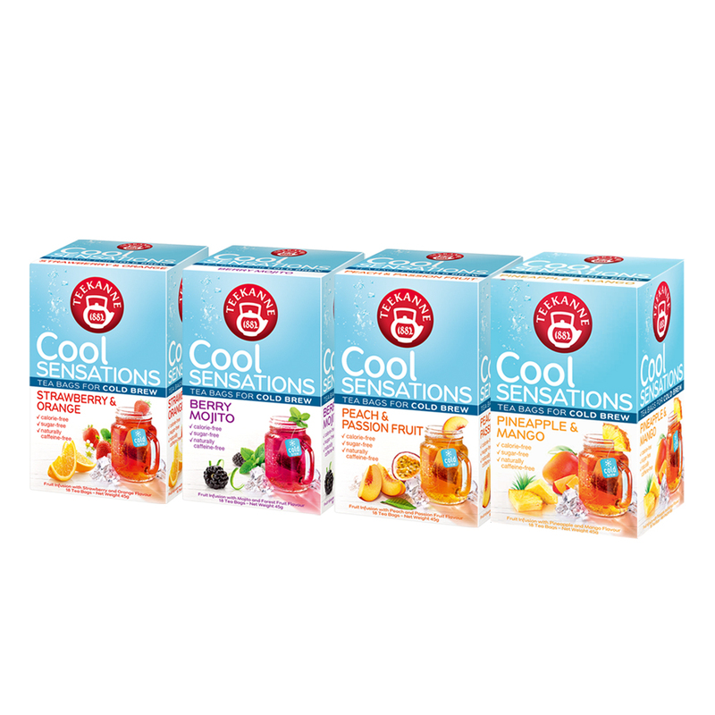 【TEEKANNE】Peach-Passion Fruit Cold brew tea (2.5g x 18bags/box) , , large