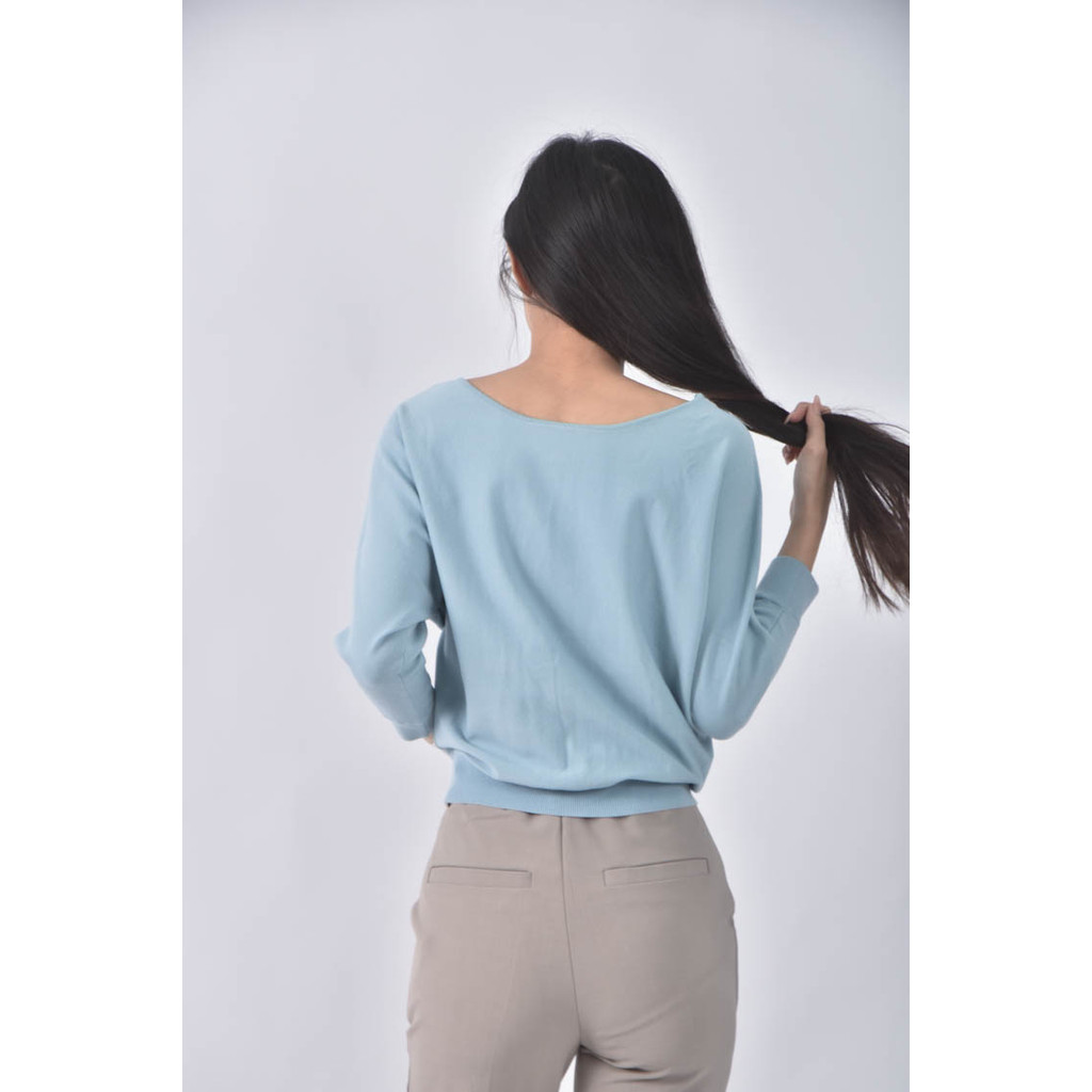 (S) jusglitty開衫藍色長袖上衣二手衣, , large