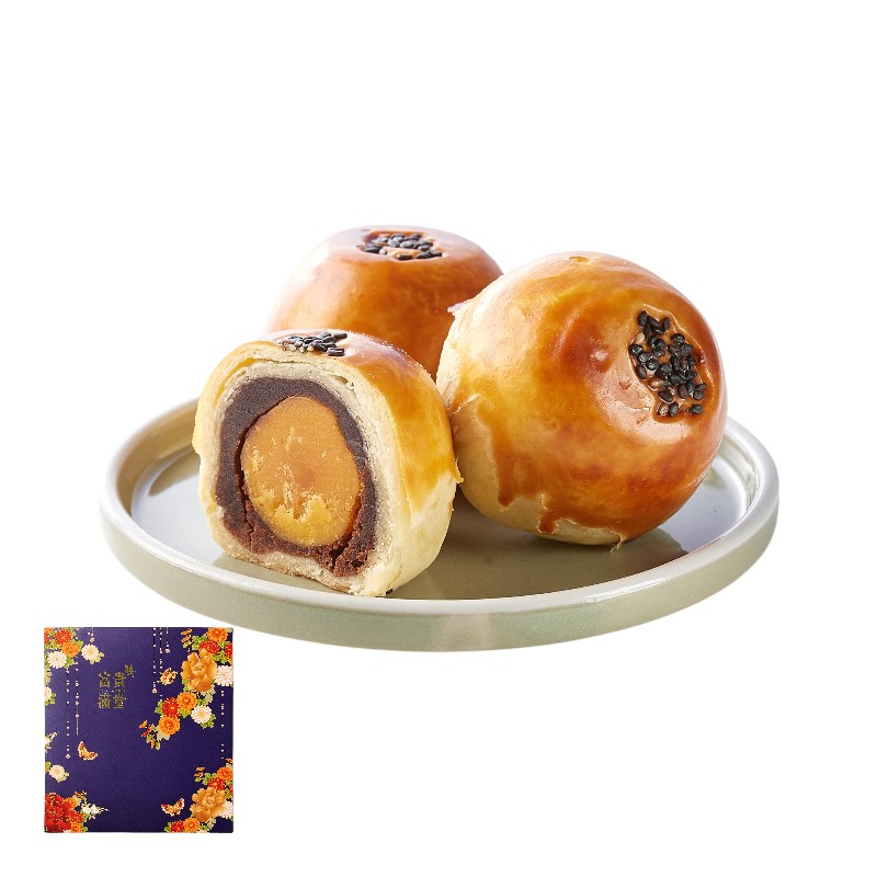 美芳堂烏豆沙蛋黃酥9入, , large